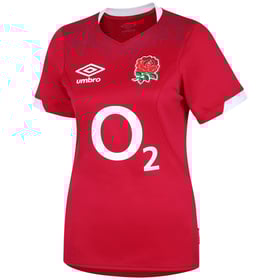 Women's England Rugby 2024/25 Third Red Roses Warm Up Shirt - Red