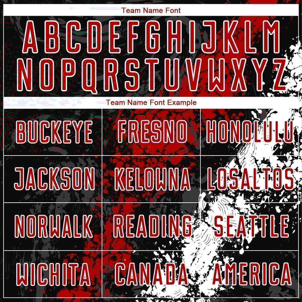 Sublimation Custom Black Red-White Jersey Uniform Soccer