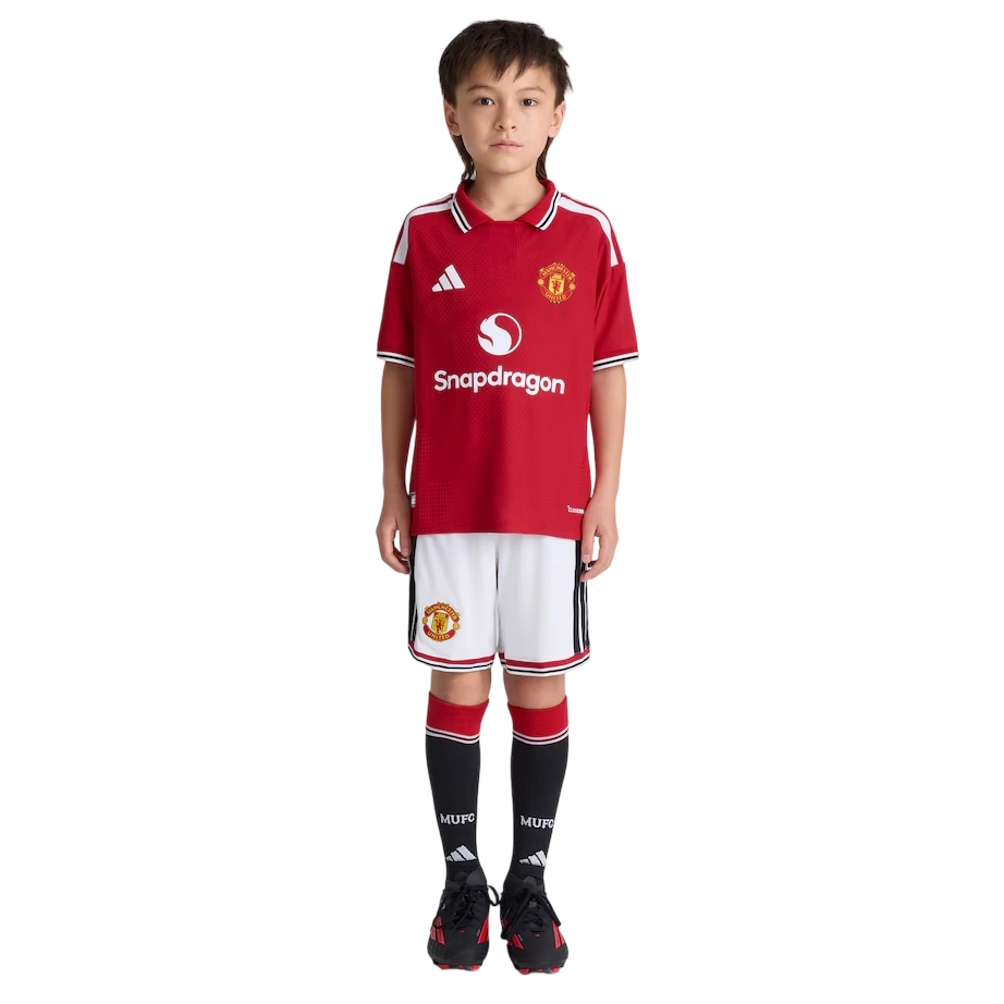 Pantalones Cortos Locales Infantiles Manchester United 2026/27 - Blanco
