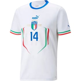 Federico Chiesa #14 Italien Auswärtstrikot Weltmeisterschaft 2022