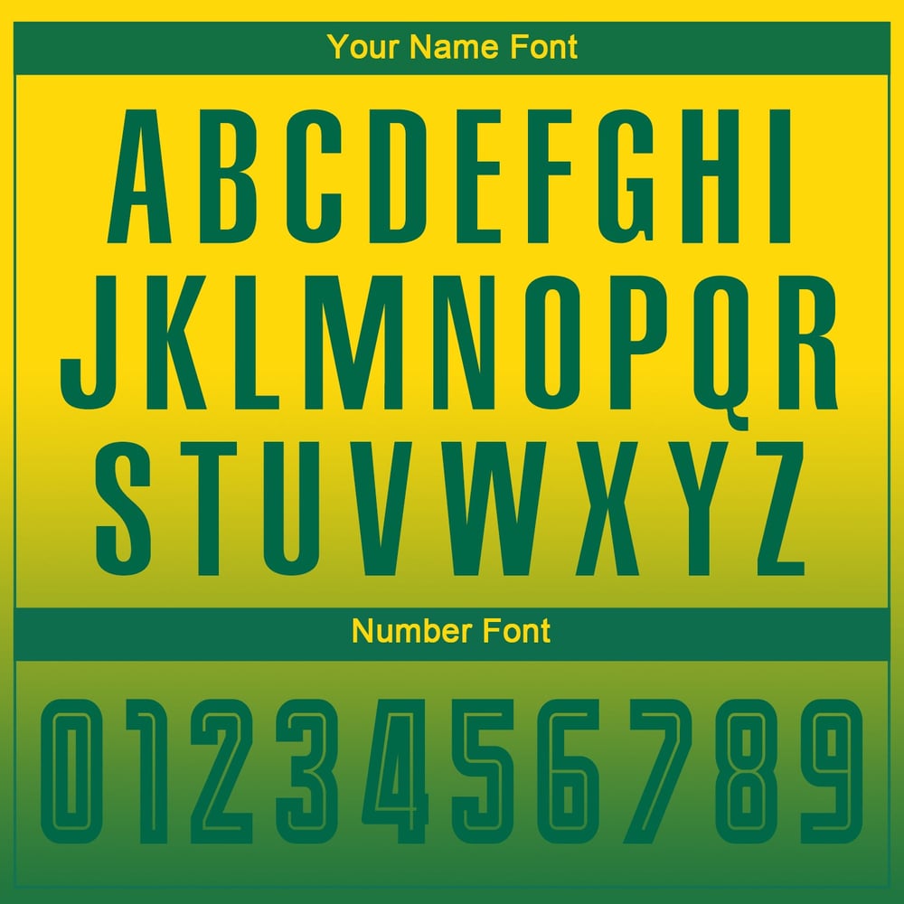 Custom Jersey Kelly Uniform Sublimation Gold Soccer Fade Sleeve Green Long Fashion