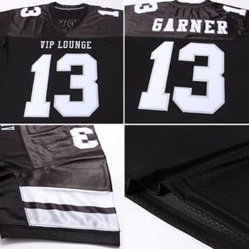 White-Silver Authentic Custom Black Mesh Jersey Football