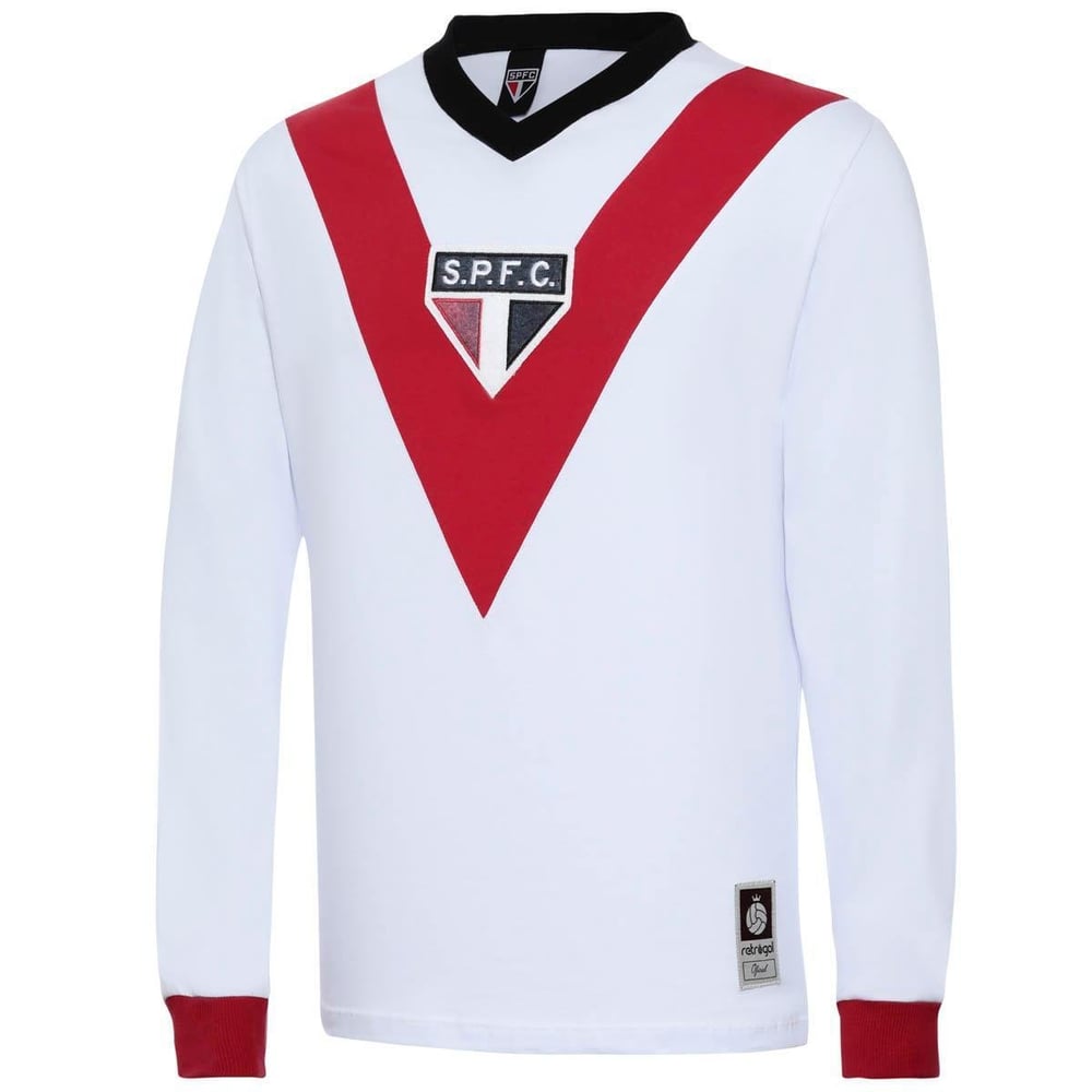Maillot Homme São Paulo 1930 Manches Longues Rétro
