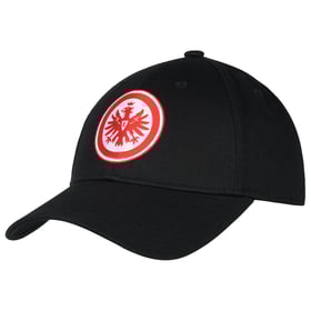 Eintracht Frankfurt Basis Schwarzes Logo Kappe