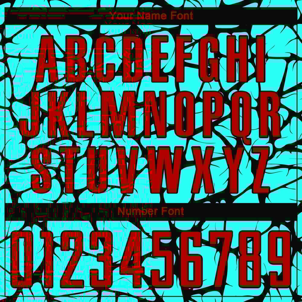 Sublimation Red-Black Soccer Uniform Jersey Aqua Custom