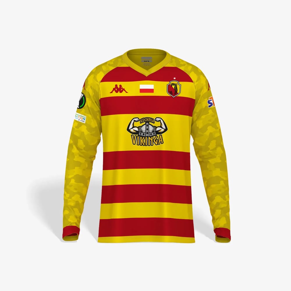 Men's Jagiellonia Białystok 2024/25 Third Authentic UEFA Long Sleeve Shirt