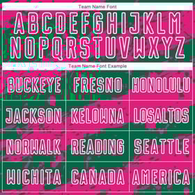 Uniform Custom Kelly Jersey Splash Green Sublimation Hot Pink-White Soccer