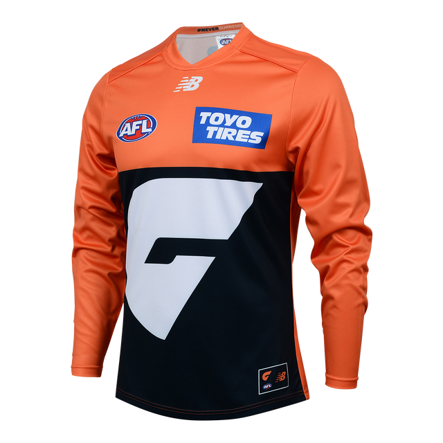 Women's GWS Giants 2025 Home Long Sleeve Guernsey