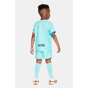 Kinder Barcelona Drittes Trikot+Kurze Hosen 23/24