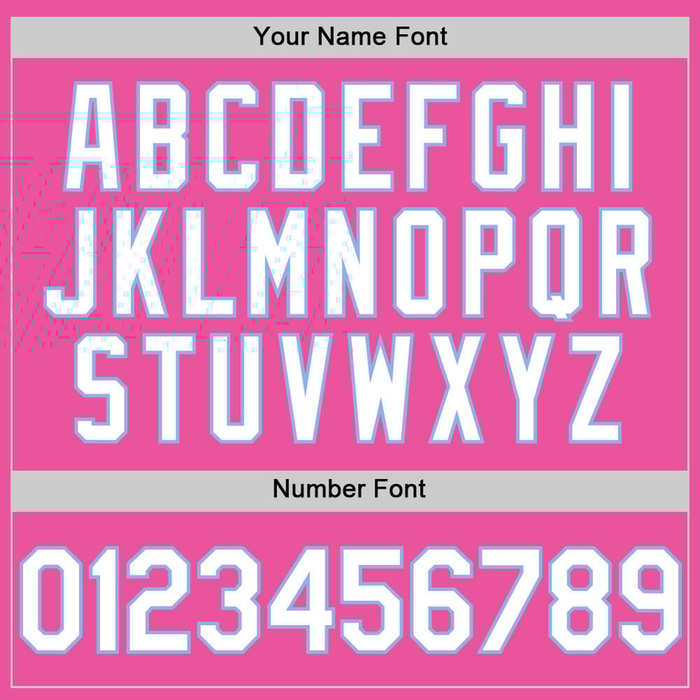 Authentic Pink Baseball Jersey Sleeveless White-Light Blue Custom