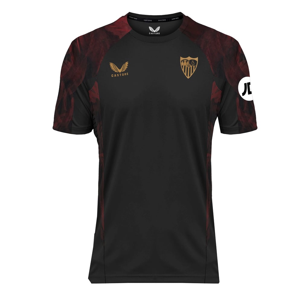 Kinder Sevilla FC 2024/25 Drittes Authentisches Trainingsshirt - Schwarz