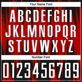 White-Black Soccer Red Custom Jersey Uniform Sublimation