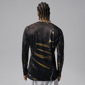 Homme PSG 2025/26 Maillot Jordan Night Edition à Manches Longues