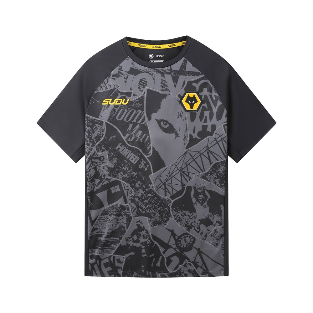 Maglia bambino Wolverhampton Wanderers 2026/27 pre-partita del terzo completo
