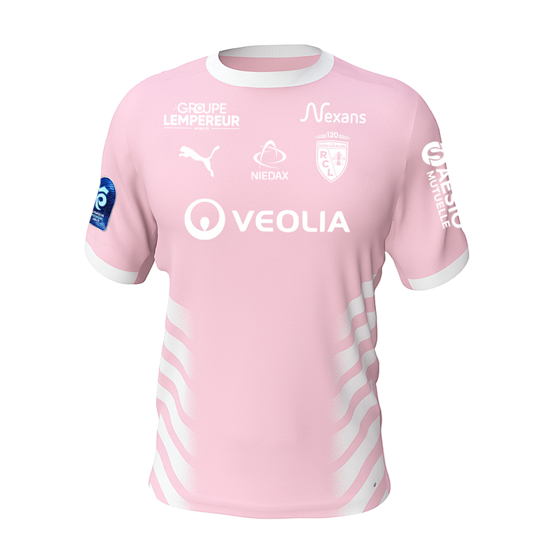 Herren RC Lens 2025/26 Drittes Pink October Trikot