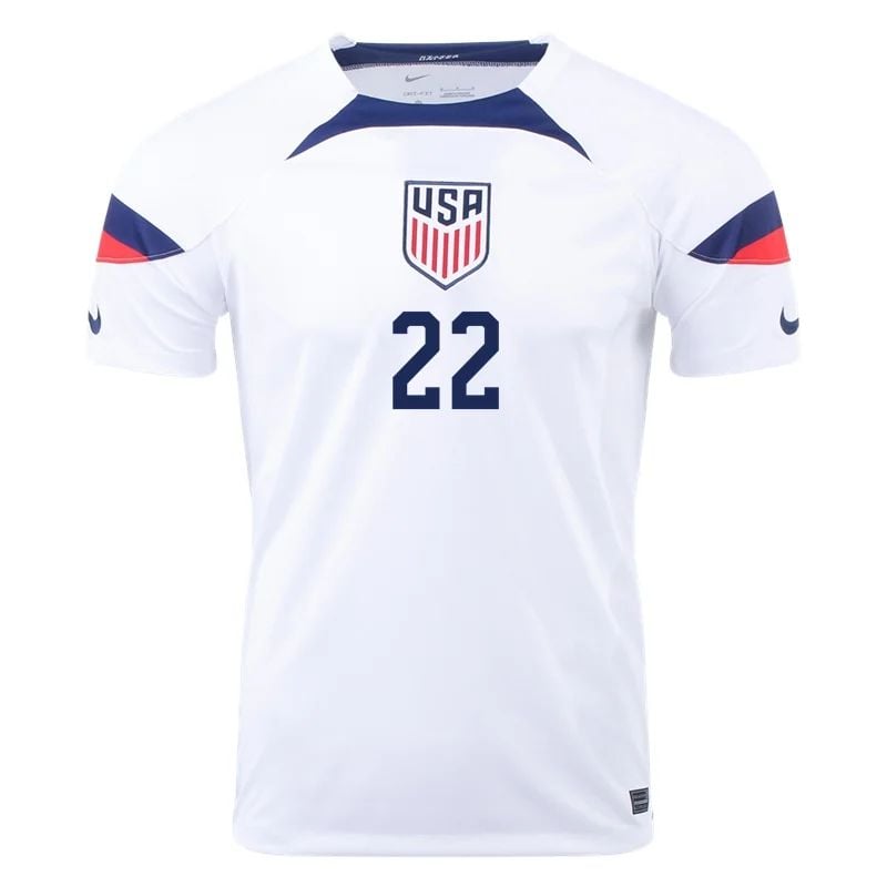 DeAndre Yedlin #22 USMNT Heimtrikot Weltmeisterschaft 2022