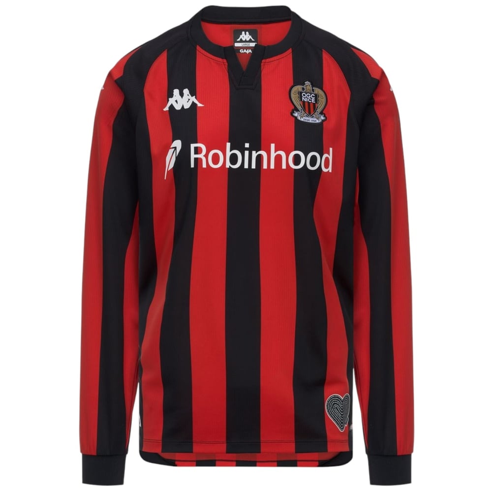 Maillot Domicile Manches Longues OGC Nice 2026/27 Enfant