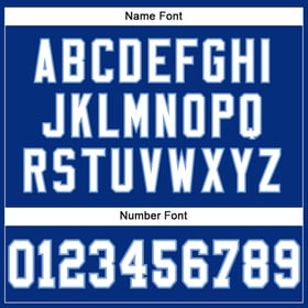 Royal Authentic Custom Football White-Light Jersey Mesh Blue