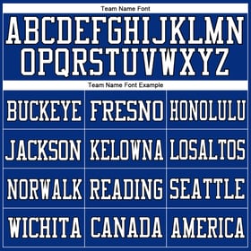 Custom Mesh Authentic Jersey White-Black Football Royal