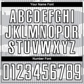 Sublimation White-Black Pinstripe Gray Uniform Custom Jersey Soccer