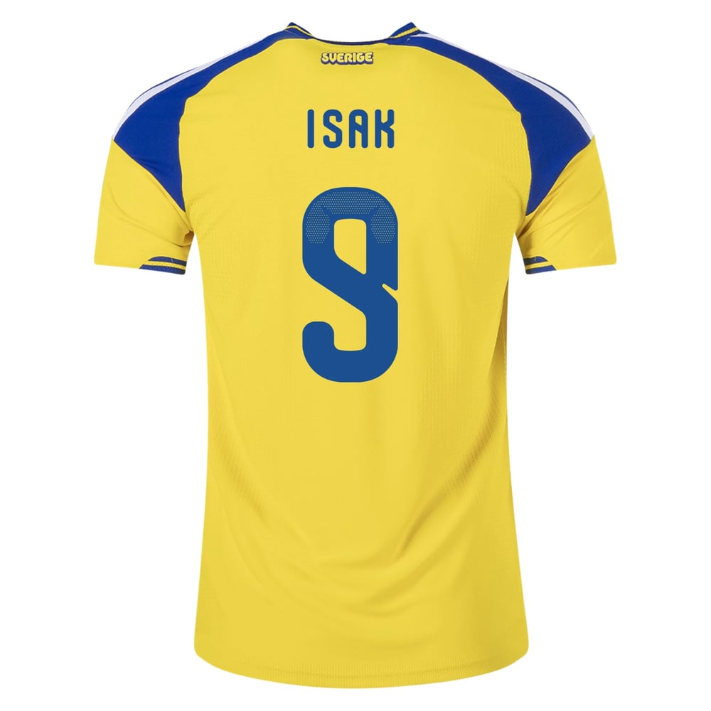 Damen Schweden 2026 Heim Authentic Weltmeisterschaft Trikot ISAK #9