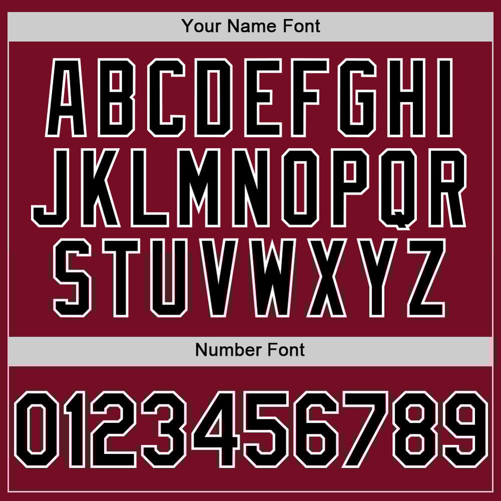 Authentic Custom Black-White Jersey Baseball Crimson Sleeveless