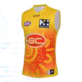 Kid's Gold Coast Suns 2024 Third Authentic Training Guernsey - Yellow