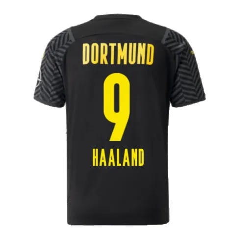 Men's HAALAND Borussia Dortmund 2021/22 Away Shirt