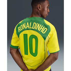 Kid's Brazil 2004 T90 Remake Shirt - Ronaldinho #10