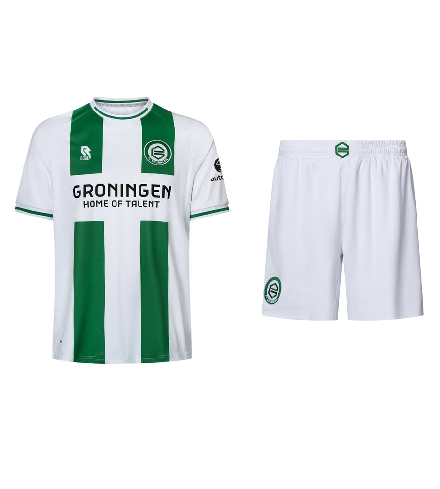 Conjunto local FC Groningen 2026/27 para niños