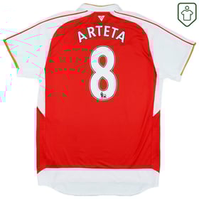 Men's Arsenal 2015/16 Home Retro Shirt Arteta #8