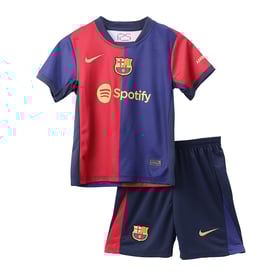 Kinder Barcelona Heimtrikot+Kurze Hosen 2024/25