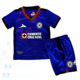 Kinder Cruz Azul Heimtrikot+Kurze Hosen 23/24