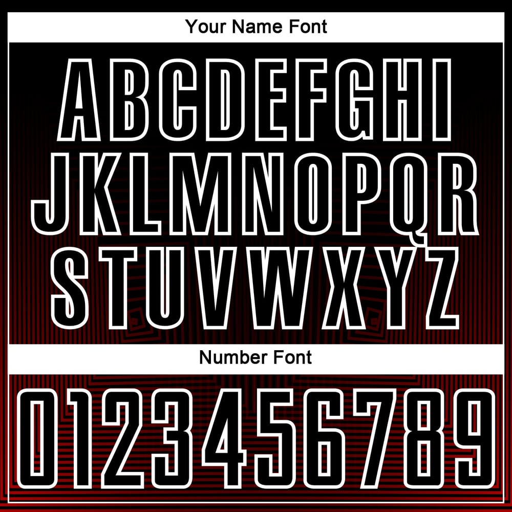 Custom Black Red-White Uniform Jersey Sublimation Soccer Lines Geometric