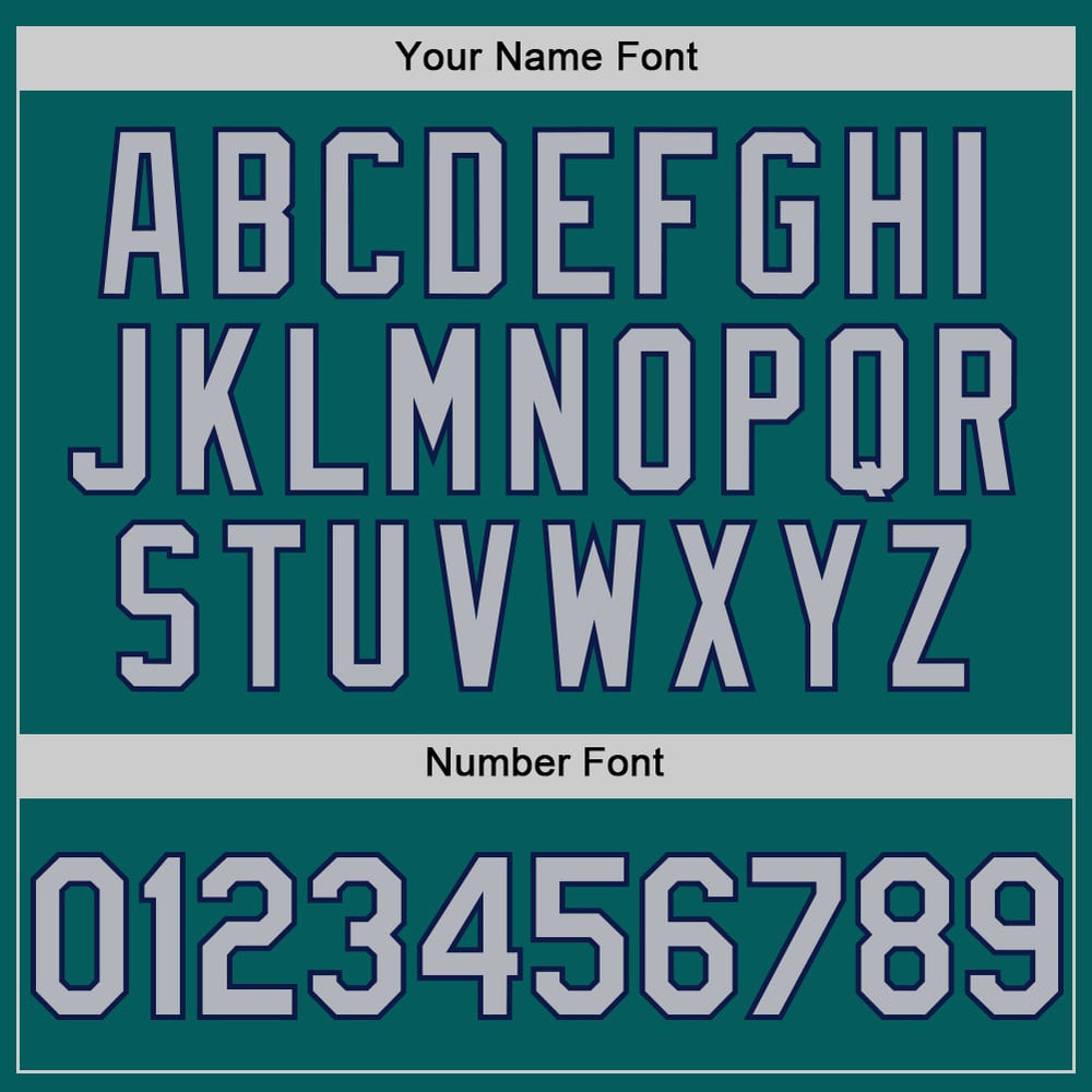 Teal Authentic Gray-Navy Sleeveless Jersey Baseball Custom