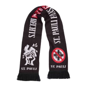 FC St. Pauli Gegen Rechts Scarf - Black