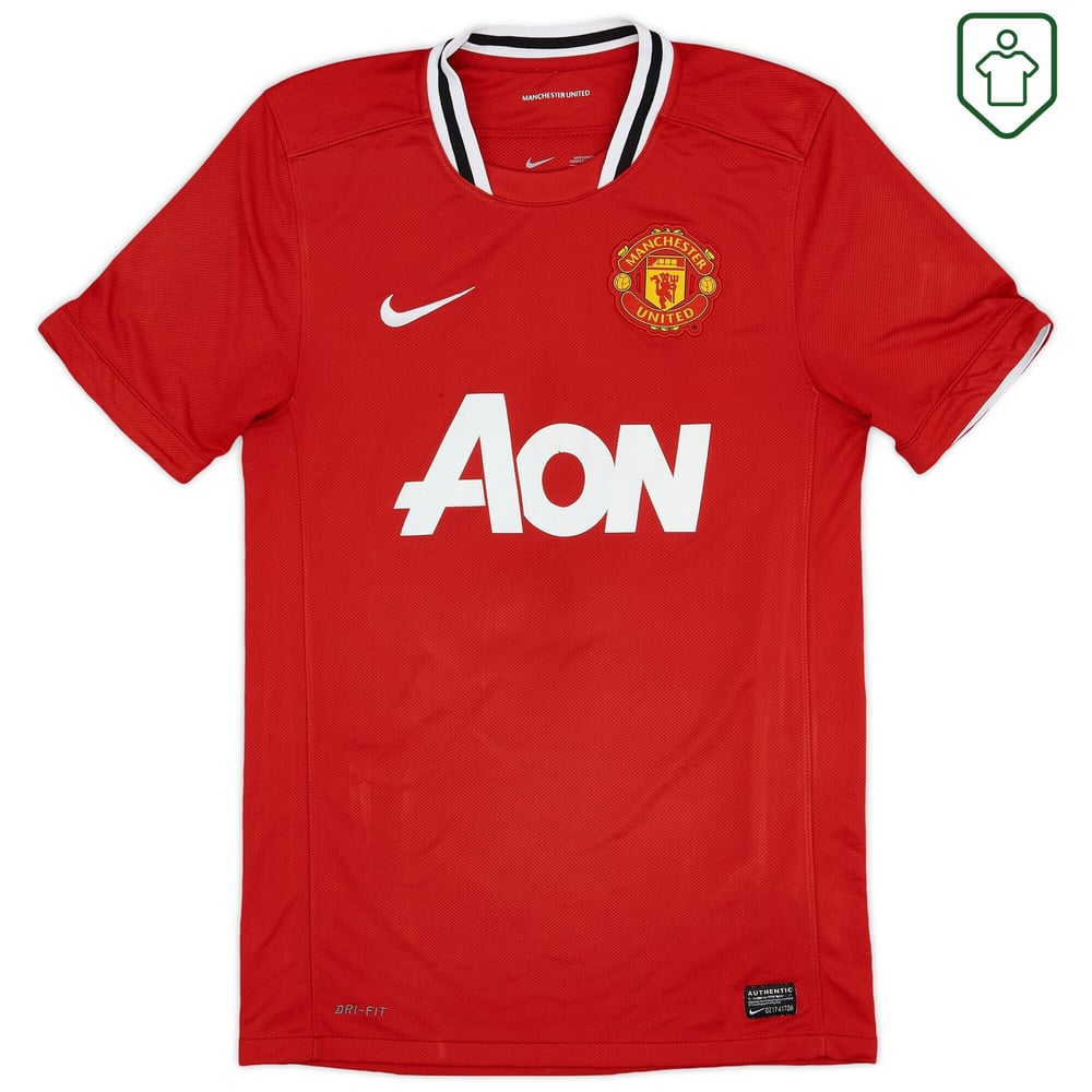 Men's Manchester United 2011/12 Home Retro Shirt Scholes #22