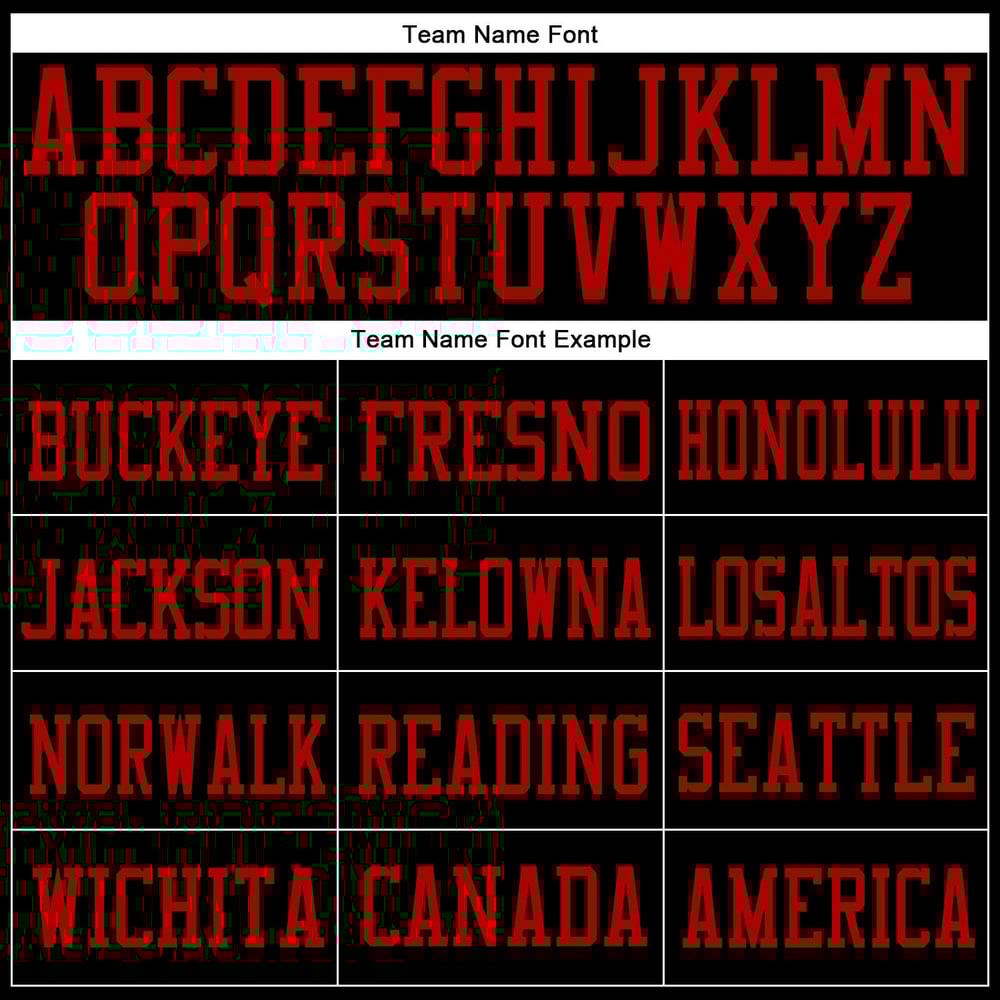 Jersey Black Mesh Football Custom Black-Red Authentic