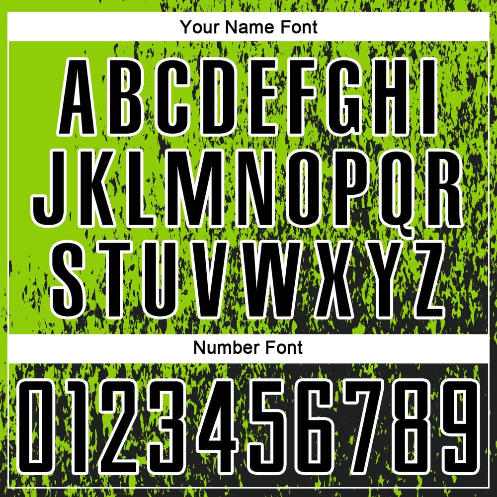 Uniform Black-White Abstract Soccer Neon Green Jersey Sublimation Fragment Art Custom