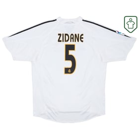 Men's Real Madrid 2004/05 Home Retro Shirt Zidane #5