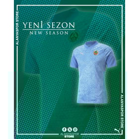 Kid's Alanyaspor 2024/25 Third Authentic Training Shirt - Blue