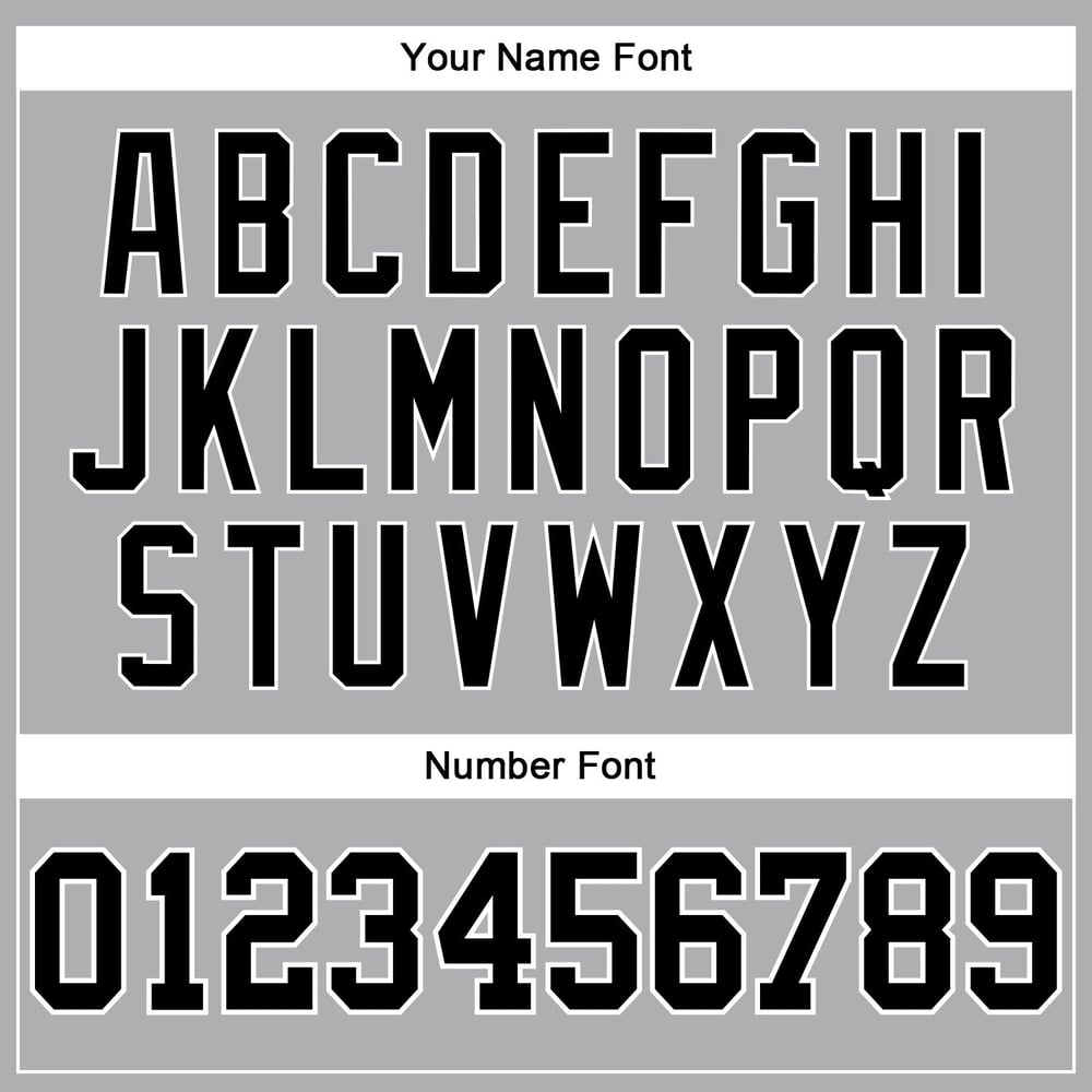 Camiseta de béisbol personalizada en blanco y negro, gris y auténtica