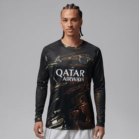 Homme PSG 2025/26 Maillot Jordan Night Edition à Manches Longues