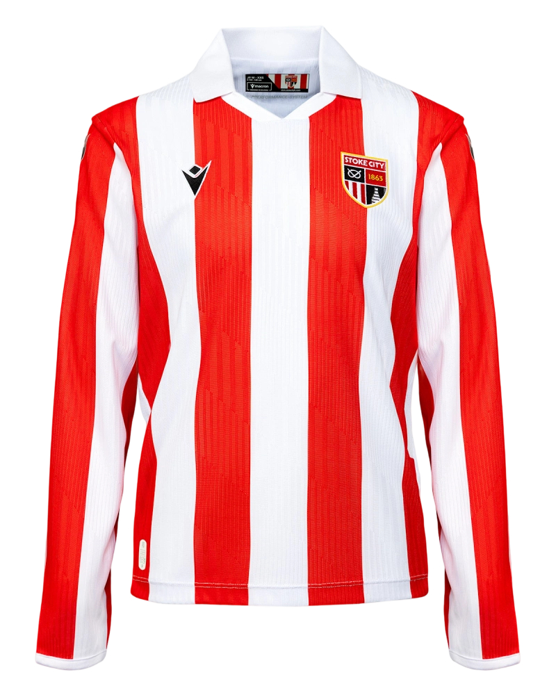 Maglia Home Stoke City 2026/27 Maniche Lunghe Bambino