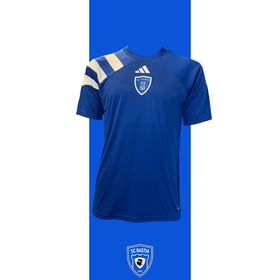 Kid's SC Bastia 2024/25 Third Warm Up Shirt - Blue