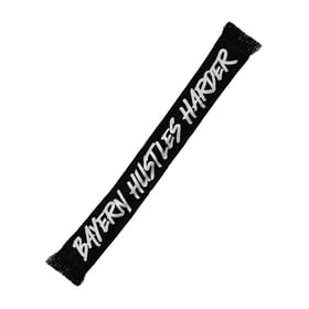 Bayern München Gestrickter Hustles Harder Schal - Schwarz