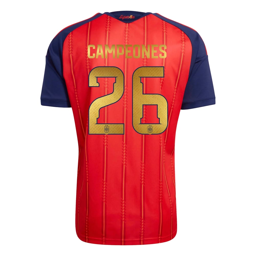 Maillot Homme Espagne 2026 Domicile Coupe du Monde - Édition Champions - 26