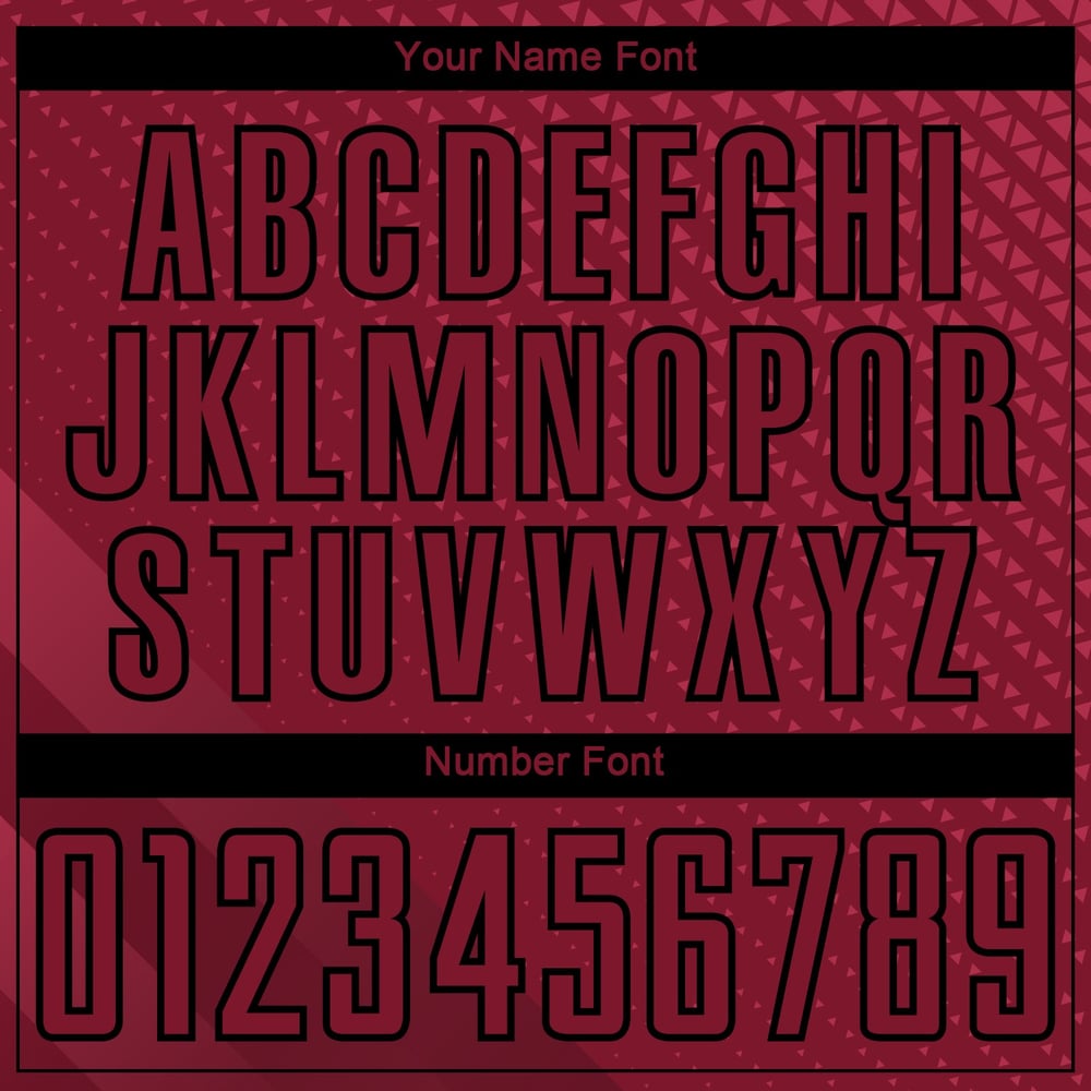 Soccer Sublimation Shapes Custom Black Uniform Jersey Crimson Geometric