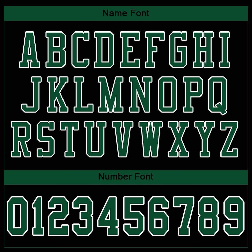 Authentic Gotham Green-White Mesh Black Football Custom Jersey