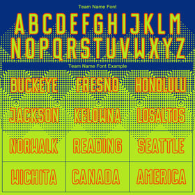 Sublimation Green-Orange Jersey Neon Custom Royal Uniform Soccer